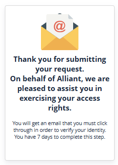 AlliantData check your email 