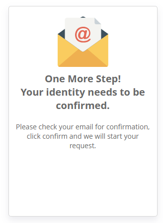 Cision message to check your email