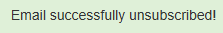 DiabloMedia "Email successfully unsubscribed" 