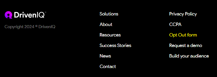 DrivenIQ footer 