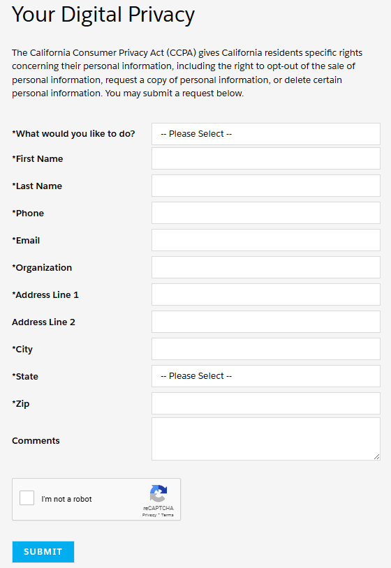 eRepublic form 