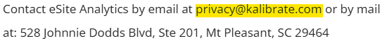 eSiteAnalytics contact details