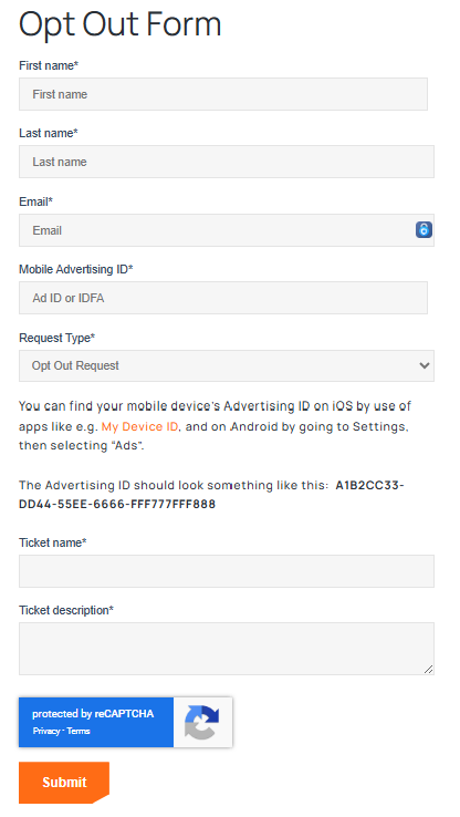 GravyAnalytics opt out form