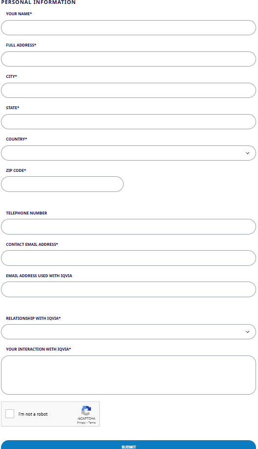 IQVIA opt out form 