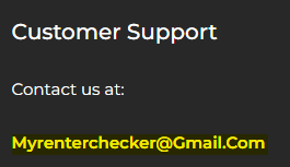 MyRentChecker contact information 