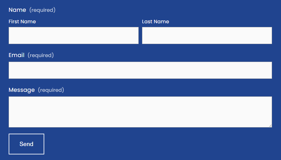 TrueBlueAnalytics form