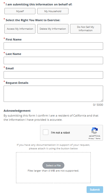 WealthX opt out form