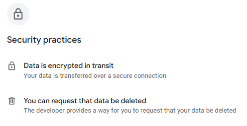 MX Player security practices as per Google Play 