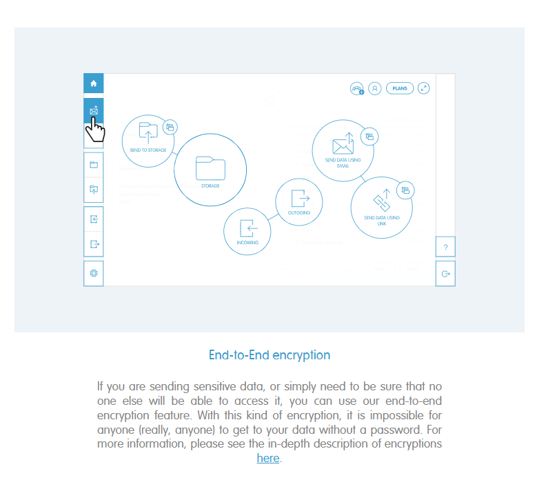 MyAirBridge end-to-end encryption 