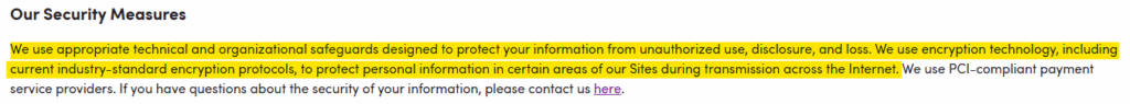 Wayfair's security measures
