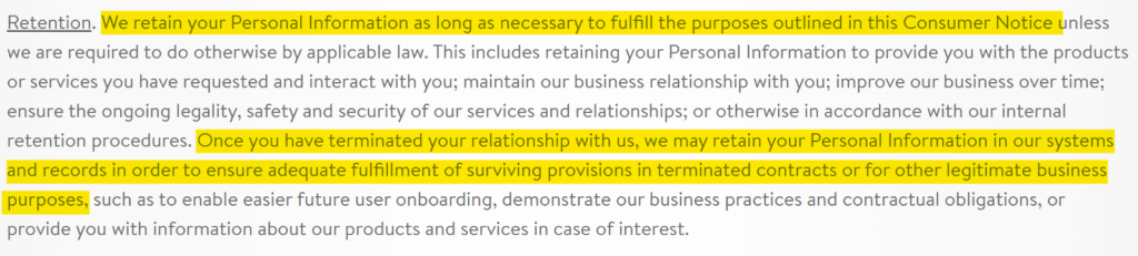 Carvana retention 