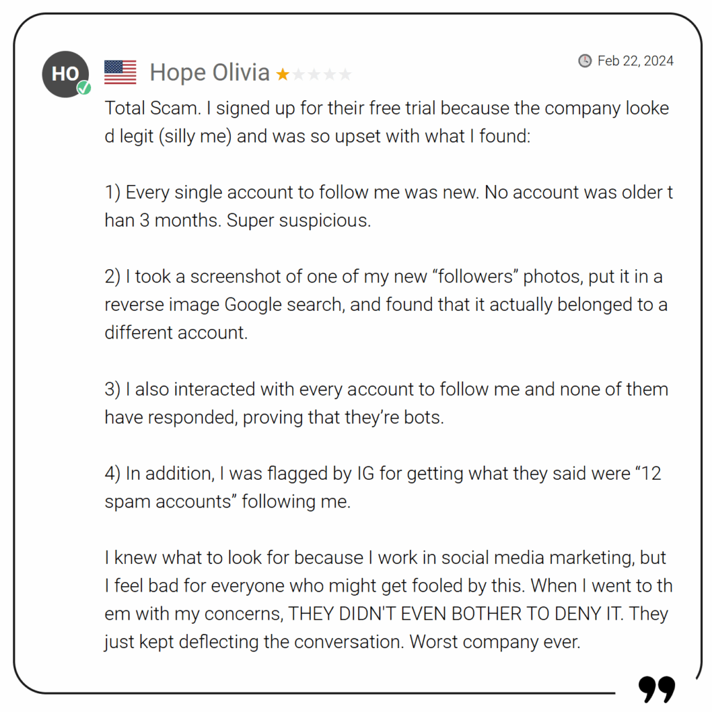 Negative review of Trendgram