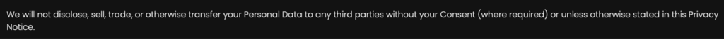 Candy AI does not disclose, sell, trade, or otherwise transfer users' data 