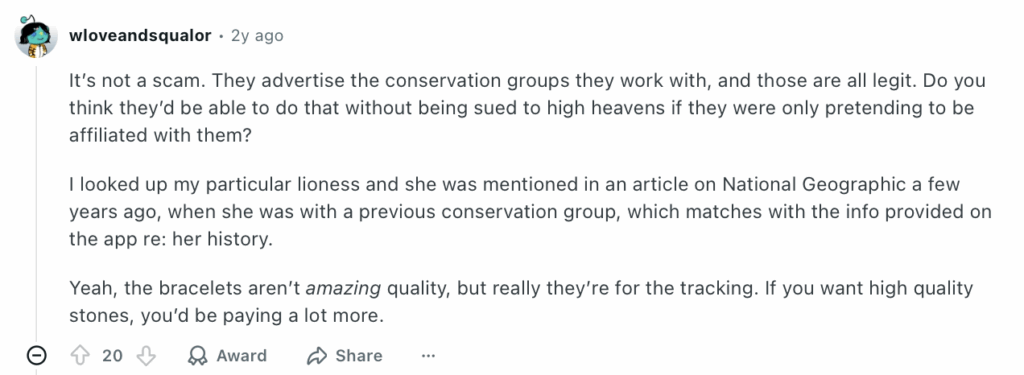 Positive Reddit post about Fahlo