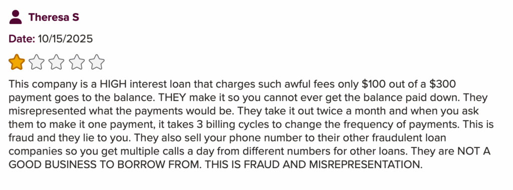 Negative NetCredit review