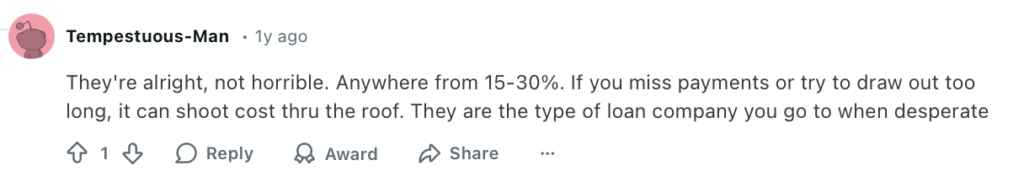 Reddit comment about AmONE