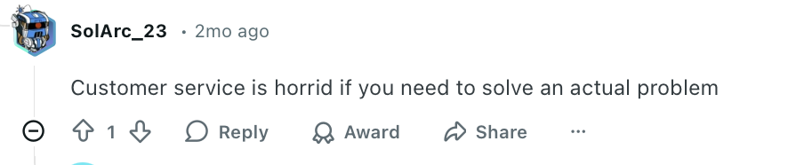 Reddit comment about T-Mobile customer service 
