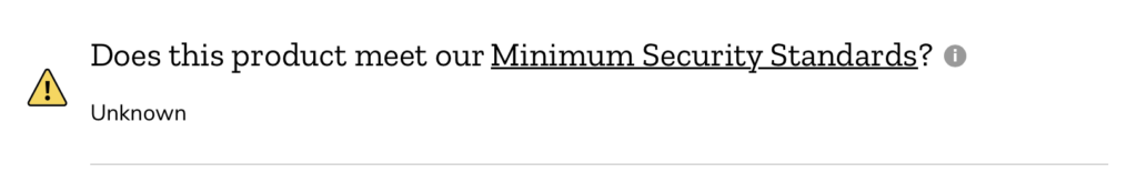 Mozilla 'Security' section for Zoosk 