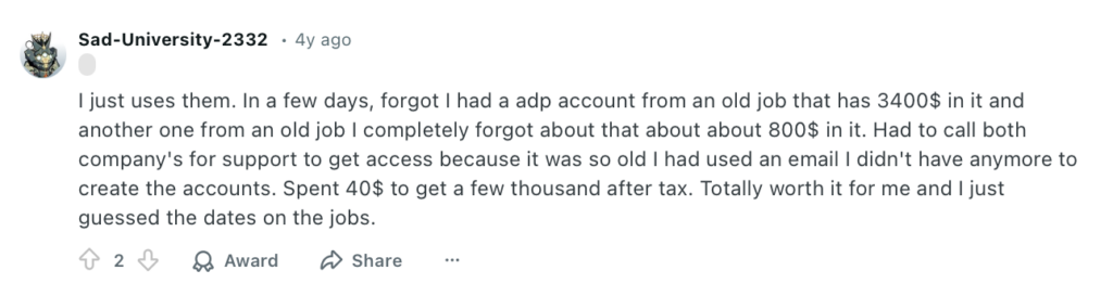 Positive Reddit comment about Beagle