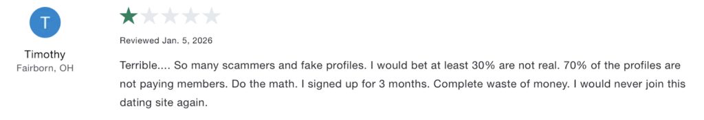 Negative Match.com review 