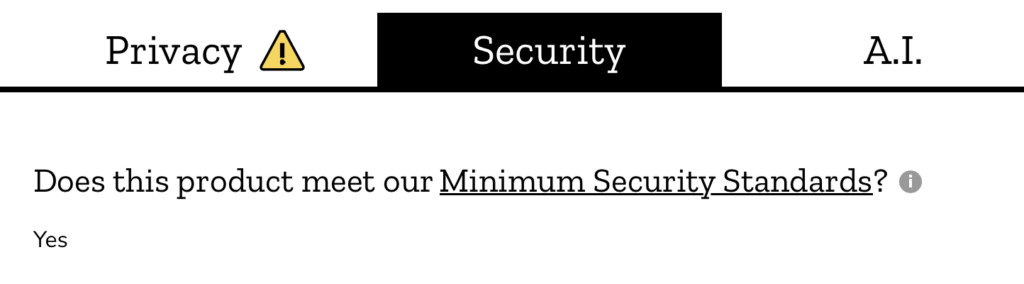 Match.com meets Mozilla's Minimum Security Standards 