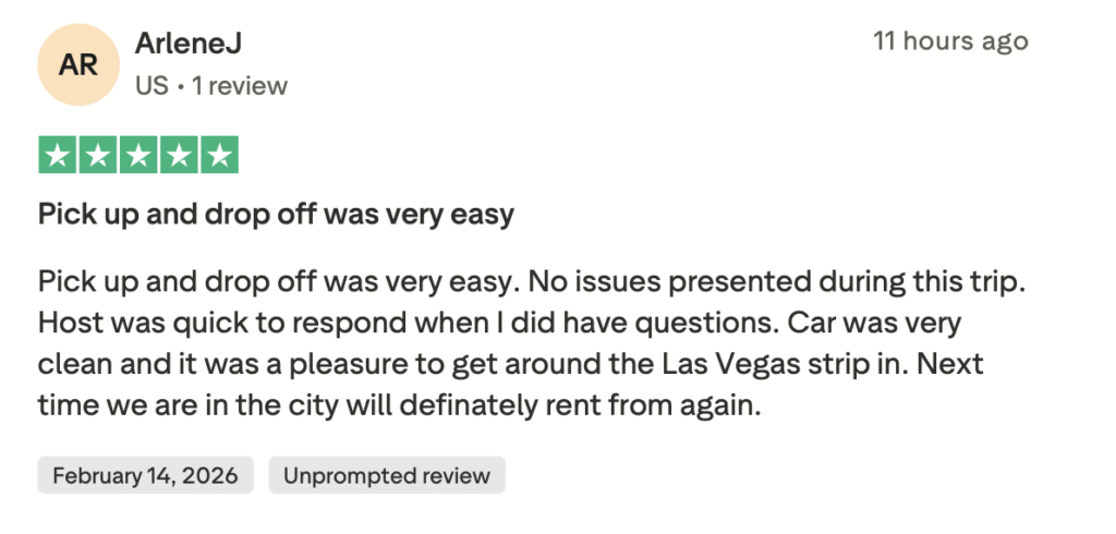 Turo positive review