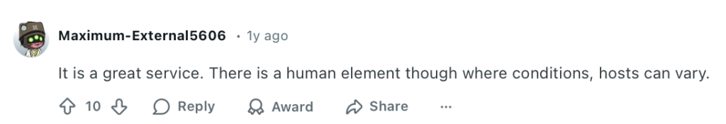 Positive Reddit post about Turo warning about the human element of it