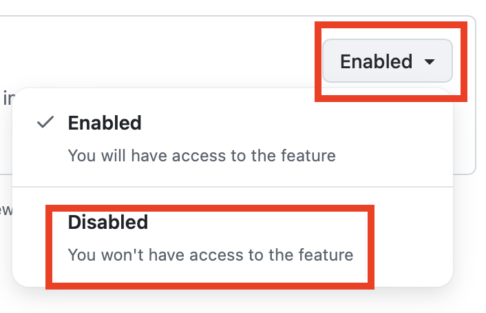 GitHub disable AI training 