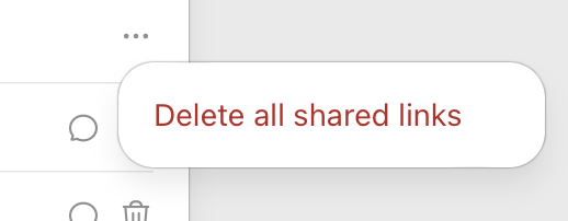 ChatGPT "Delete all shared links"