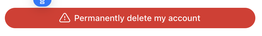 ChatGPT "Permanently delete my account" button