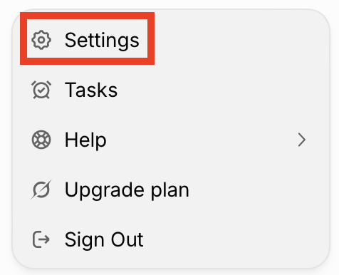 Grok "Settings" 