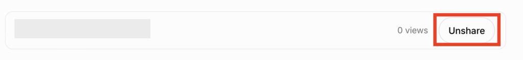 Grok "Unshare" button next to a link