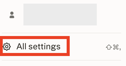 Perplexity "All settings"