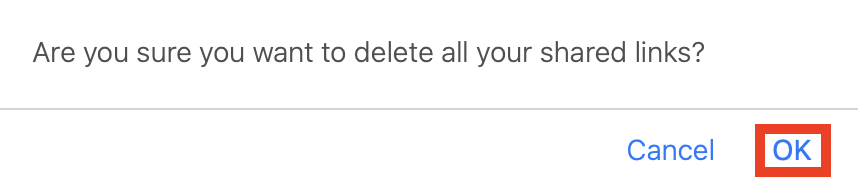 ChatGPT shared links deletion confirmation