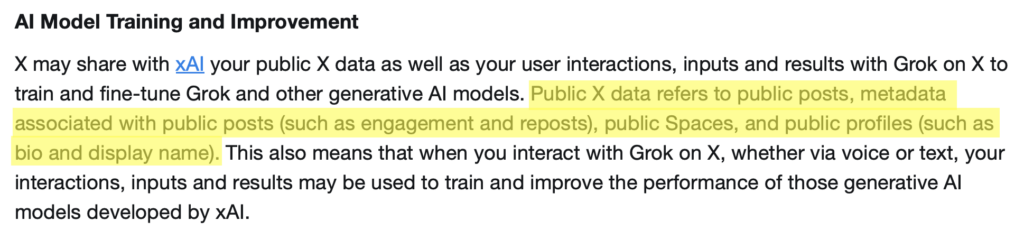 Twitter "AI Model Training and Improvement" 