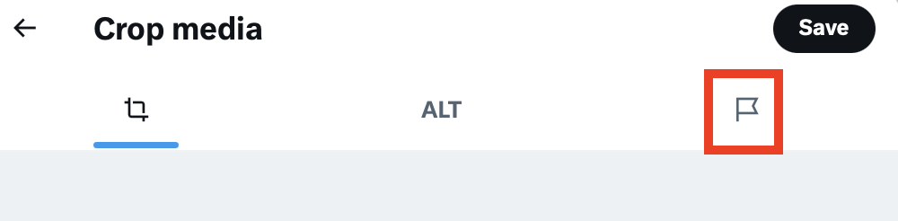 X post flag icon 