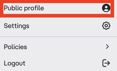 Character AI "Public profile" 