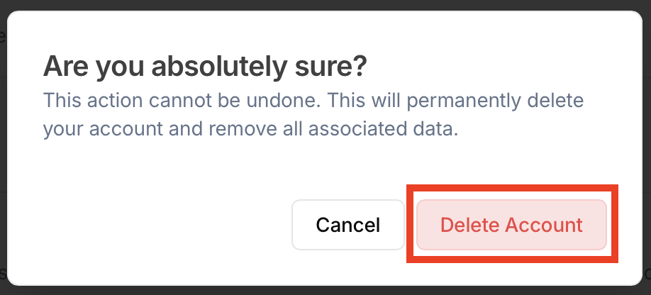 Julius AI "Are you absolutely sure?" pop-up